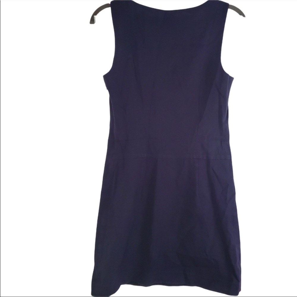 Theory | Cotton Navy Sheath Dress - Picture 8 of 12